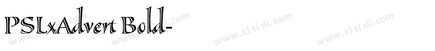 PSLxAdvert Bold字体转换
